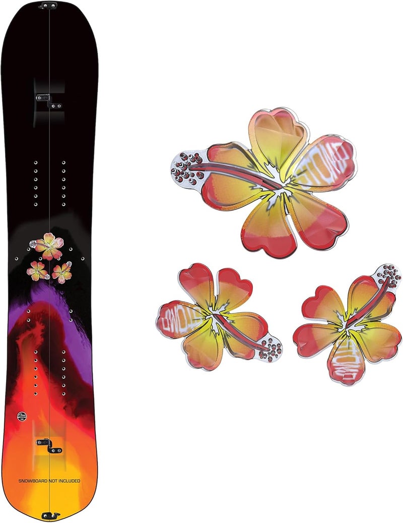 Stompgrip Premium Snowboard Stomp Pad | Hibiscus | 3D Collection | 3D Decal - Image 1